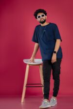 Elite oversize-navy blue - Image 3