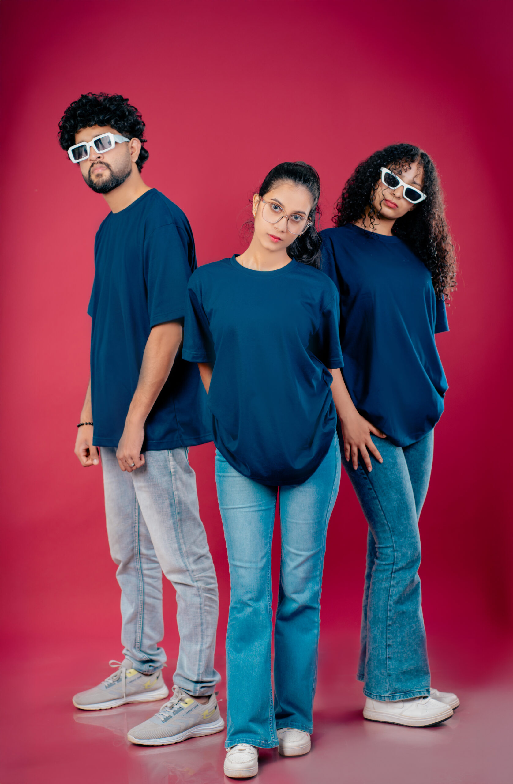 DSC03228 Pure Basic Tee-Navy blue - Image 1